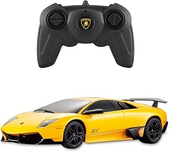 39000 1/24 Lamborghini RC Car - Ideal Gifts for Play & Display - Officially Licensed Toy Car Model with Remote Controller for Kids, Teens & Adults - Yellow