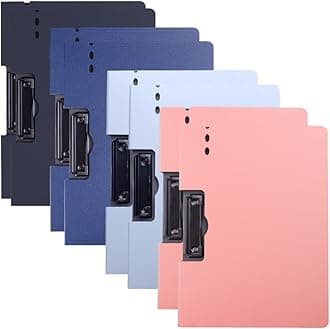 8 Pack Clipboard - Nursing Clipboard, Storage Clipboards with Metal Clip, Clip Boards 8.5x11 Holds 100 Sheets Paper, File Folder Holder Padfolio Bulk for Letter/A4 Size