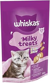 Whiskas Kitten Milky Treats Cat Treats 50 g, pack of 6