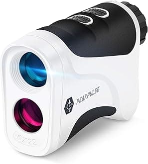 PEAKPULSE Golf Rangefinder with Slope, 650 Yards Laser Range Finder Golfing, Distance Finder, Flag Pole Locking Vibration︱ Fast Focus System