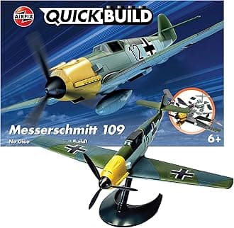 Quickbuild Messerschmitt 109 Airplane Brick Building Plastic Model Kit J6001